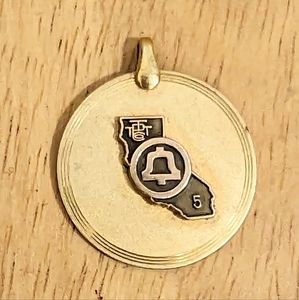 Pacific Bell 12k Gold Filled Pendant